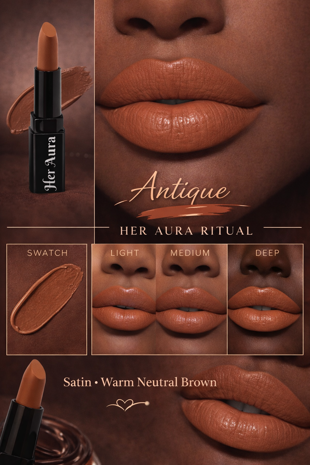 Satin Lipstick - Antique
