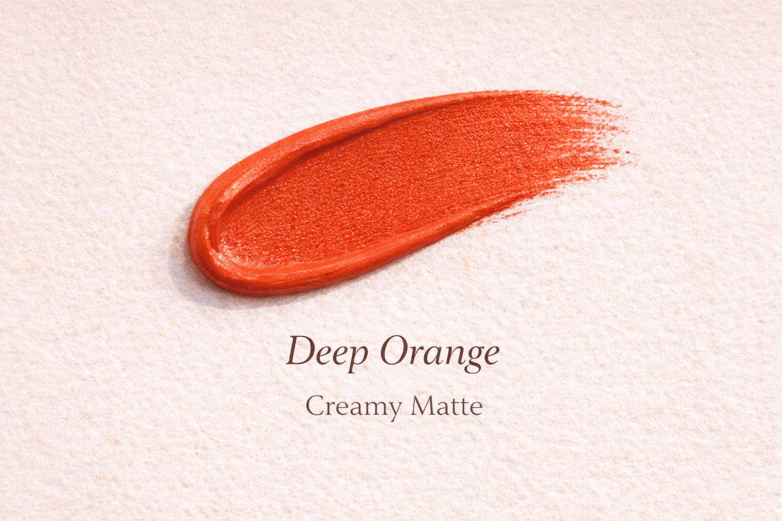 Satin Lipstick - Deep Orange (Matte)