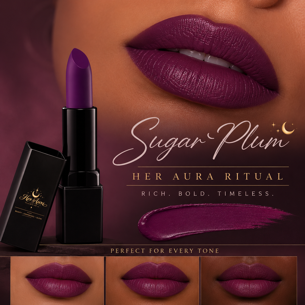 Sugar Plum Matte Lipstick | Rich Purple Statement Lip